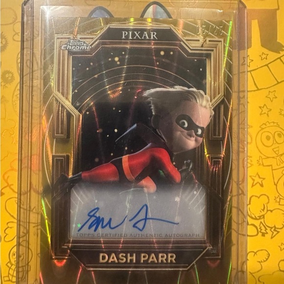 Pixar Dash Parr Autographed Trading Card